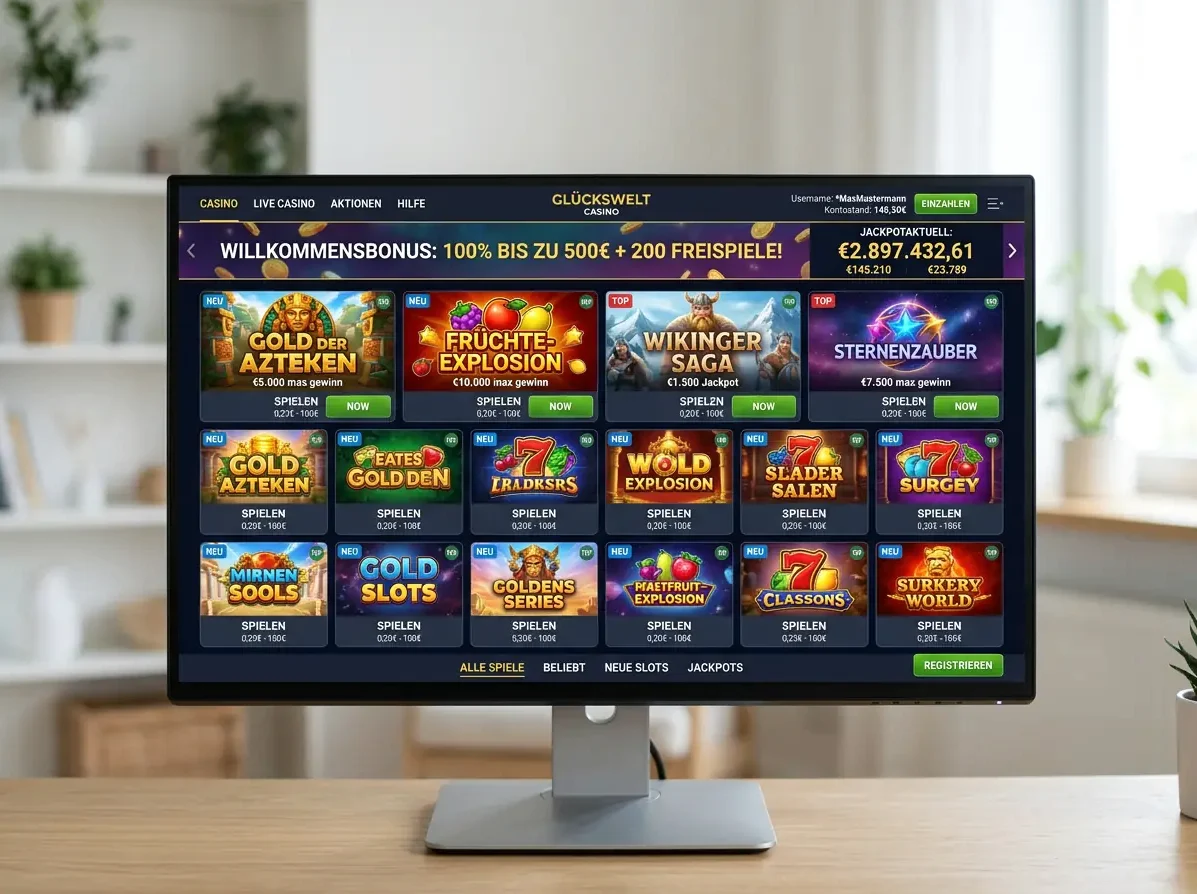 Spieleauswahl bei Casinacho